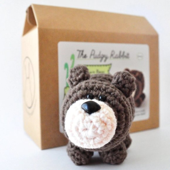 The Pudgy Rabbit Other - Brown Bear Crochet Kit